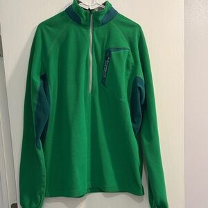 Marmot Men's Green and Dark Teal Lightweight Fleece Quarter Zip